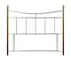 image 1 of 3ft Single Antique Brass Effect Metal Bed Headboard,Headend | Black | Black Nickel | 3ft Single