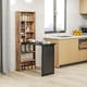 image 8 of HOMCOM Convertible Desk with Blackboard, Multi-function, Rustic Brown