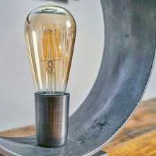 ValueLights Grey Table Lamp