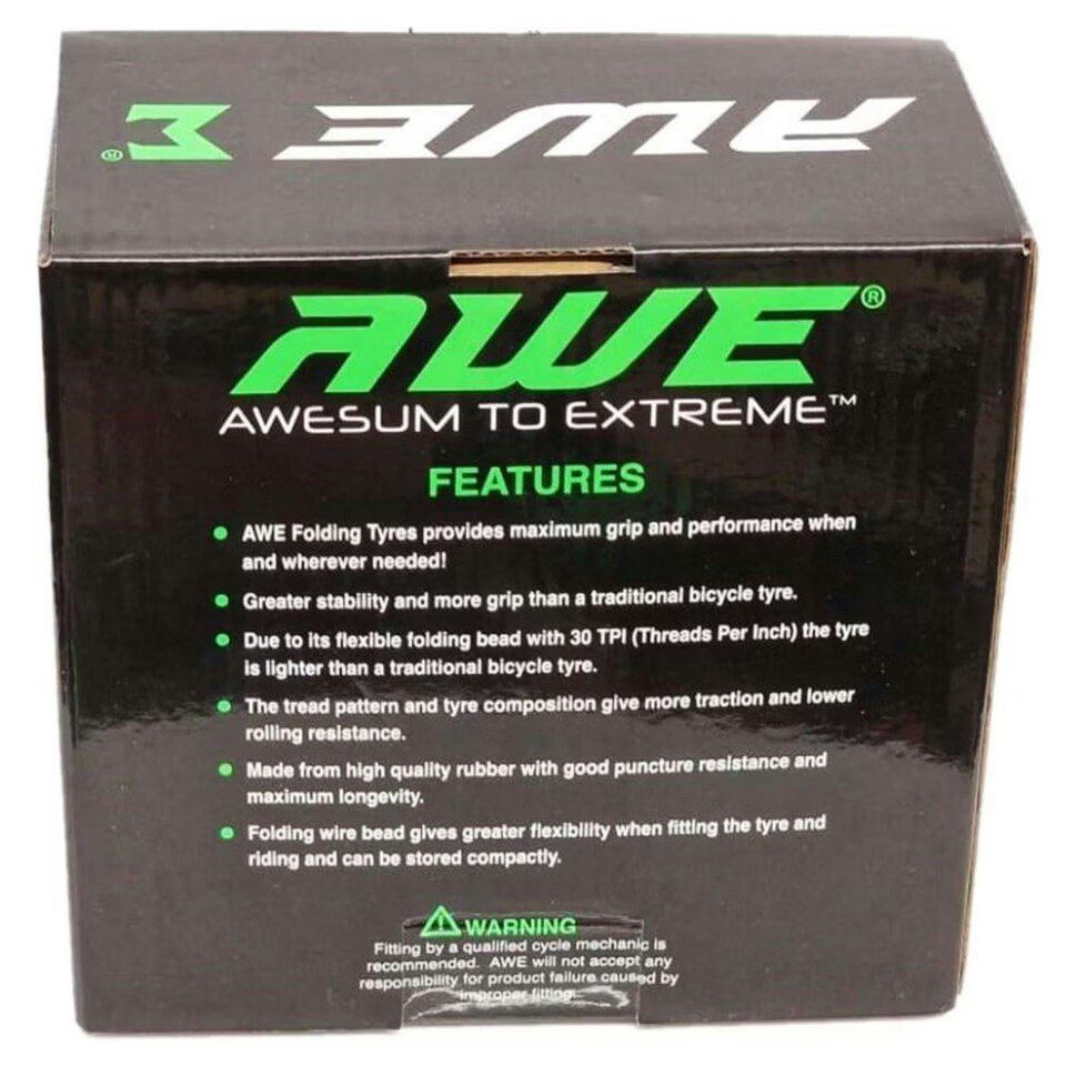 image 1 of AWERide Folding Tyres 20" x 1.95" + AWE Inner Tubes 20" x 1.75-2.125 SV
