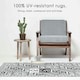 image 2 of Homescapes Outdoor Rug Luxury Waterproof Reversible, For Garden, Geometric Aztec Black | 120 x 180 cm