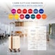 image 3 of 40x20x25cm Ryanair Free Carry-On Maximum Size Cabin Suitcase - Lightweight 4 Wheel ABS Hard Case - Cabin Carry On Hand Luggage Suitcase 100+ Airline Approved Cream | Cream | Cabin Bag