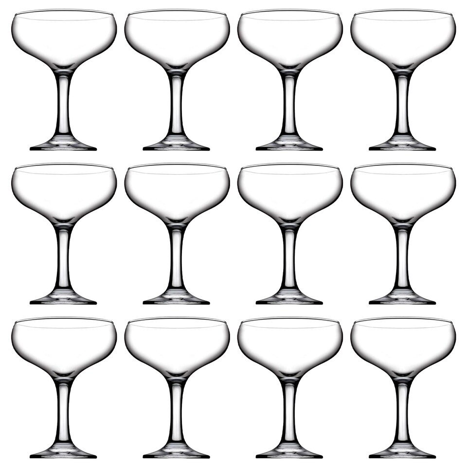 image 1 of Pasabache Bistro Glass Champagne Saucers - 280ml - Pack of 12