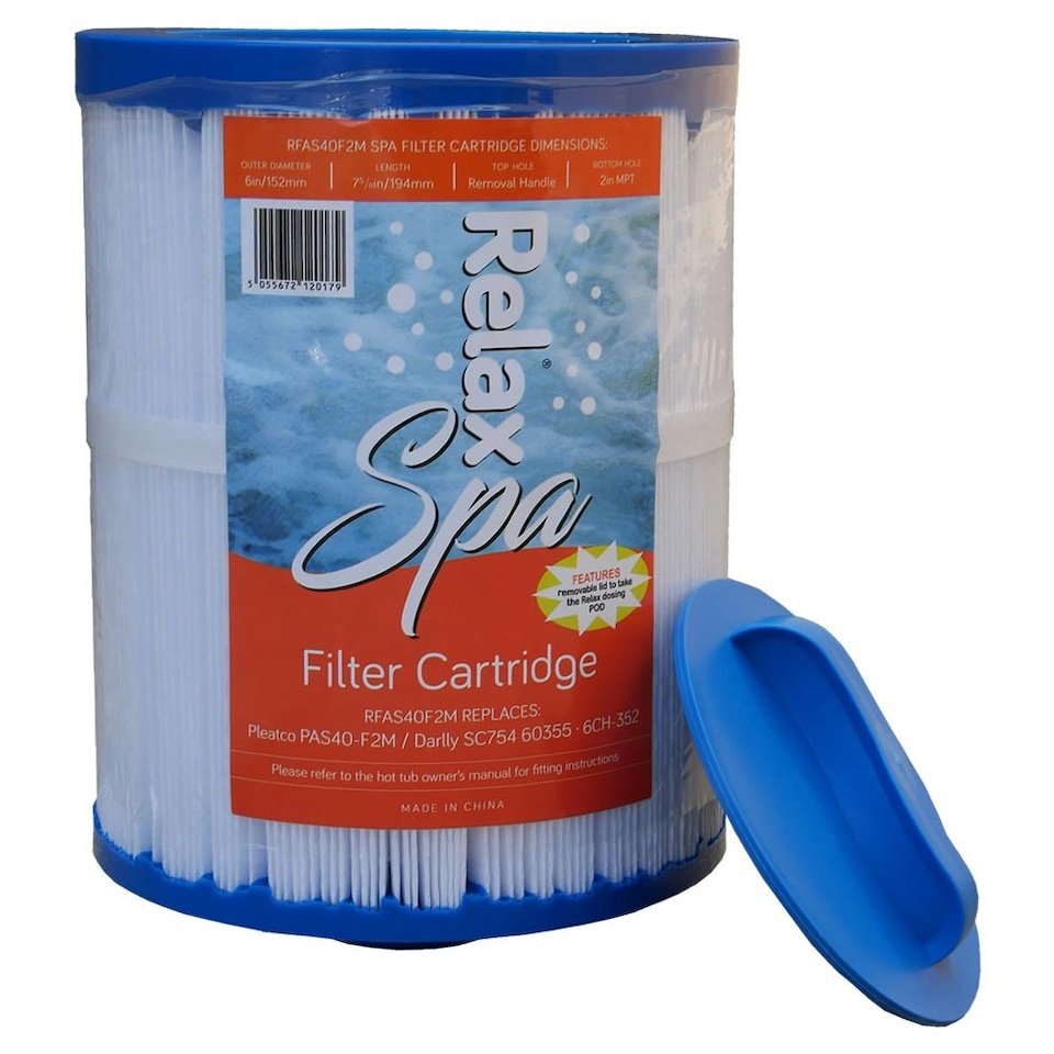 image 1 of Relax Spa Filter Cartridge - Including Refillable Pod System - PAS40-F2M