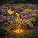image 3 of Solar Watering Can Stake Light with Cascading Warm White LED