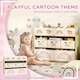 image 5 of AIYAPLAY 3-Tier Toy Organiser Shelf with 9 Storage Boxes for Bedroom Yellow