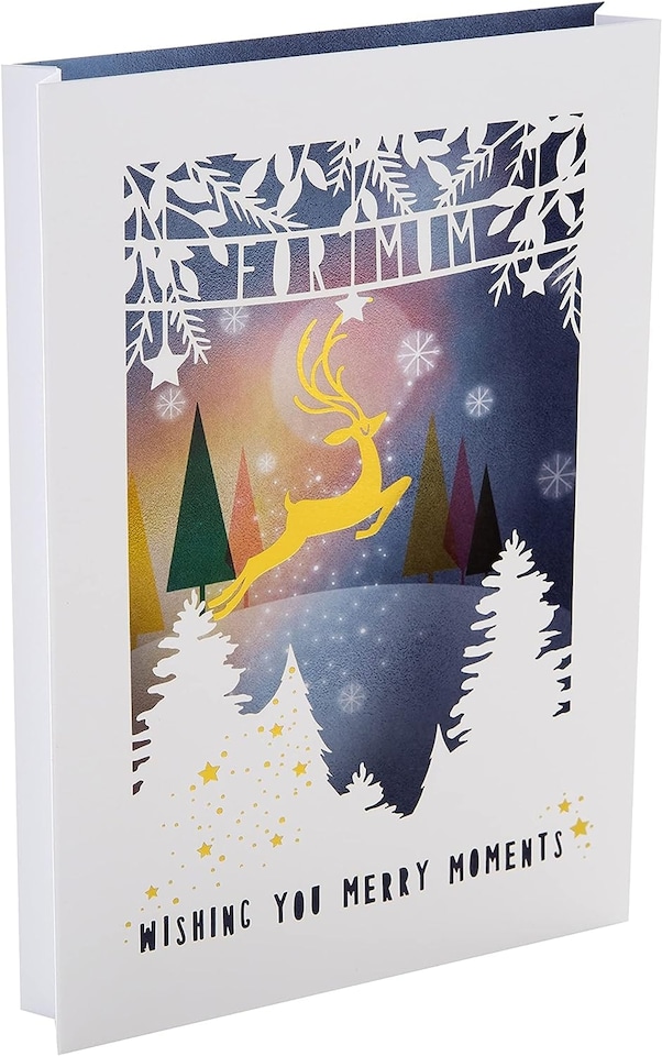image 1 of Traditional 3D Shadow Box Design Mum Christmas Card