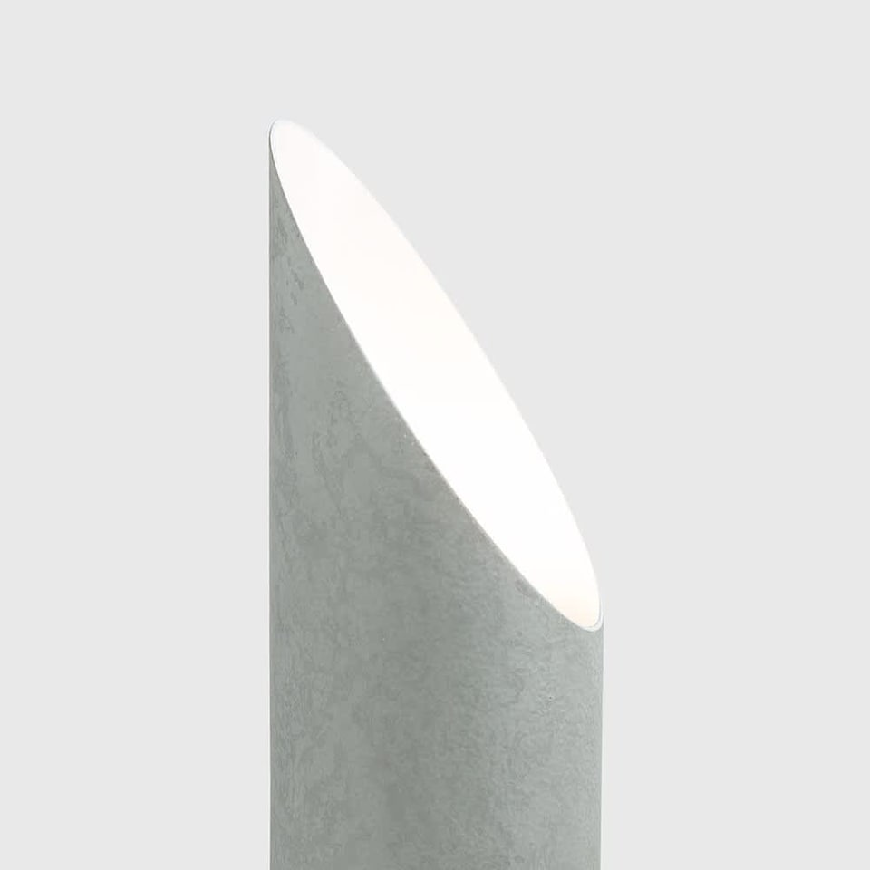 image 1 of ValueLights Cement Stone Effect Metal Table Floor Standing Uplighter Lamp | Grey