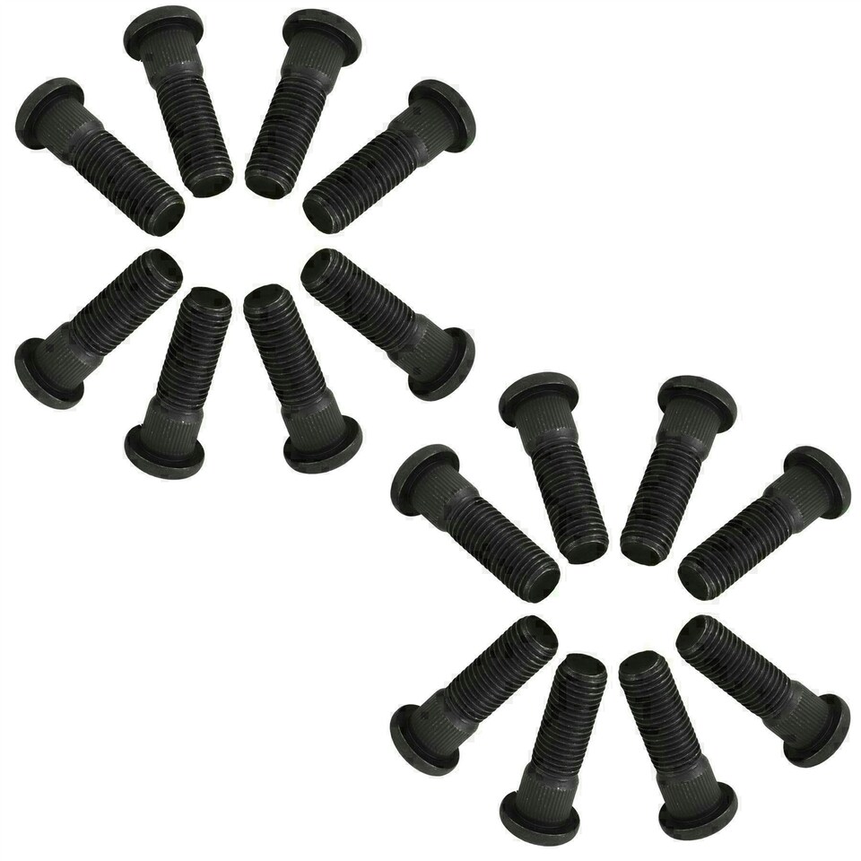 image 1 of Pack of 16 M12 x 1.5 Wheel Studs And Nuts For 100mm PCD Trailer Hubs