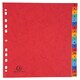 image 2 of Exacompta - Ref 4803Z - Europa Collection - Printed Indices - Suitable for Use With A4 Documents, 225gsm Premium Pressboard, 20 Parts (A-Z) - Multicoloured