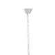 image 2 of Interiors by Premier 2 Tier 6 Light Chrome Pendant, Boutique Style Ceiling Light With Aluminium Chains, Chrome Finish Pendant