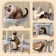 image 4 of Yaheetech 135.5 cm Cat Activity Tower Play Center Light Grey