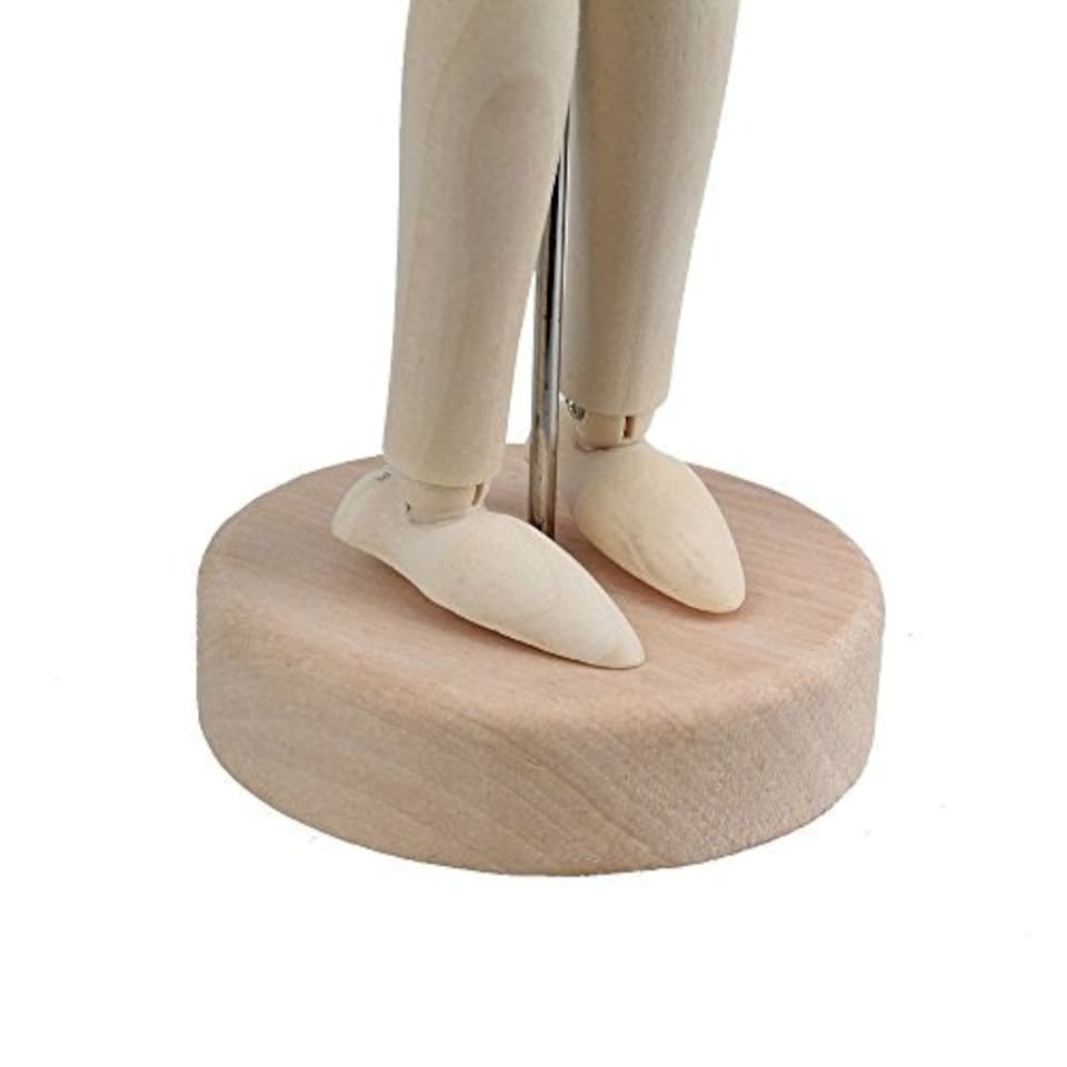 image 1 of 3 x Assorted Size Artists Wooden Manikin Movable Limbs Human Joints Manikins Manakin Mannequin