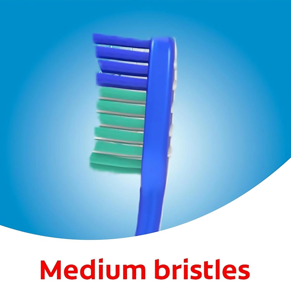 image 1 of Colgate Extra Clean Toothbrush Medium 3 Packs Cleaning Assorted Colours