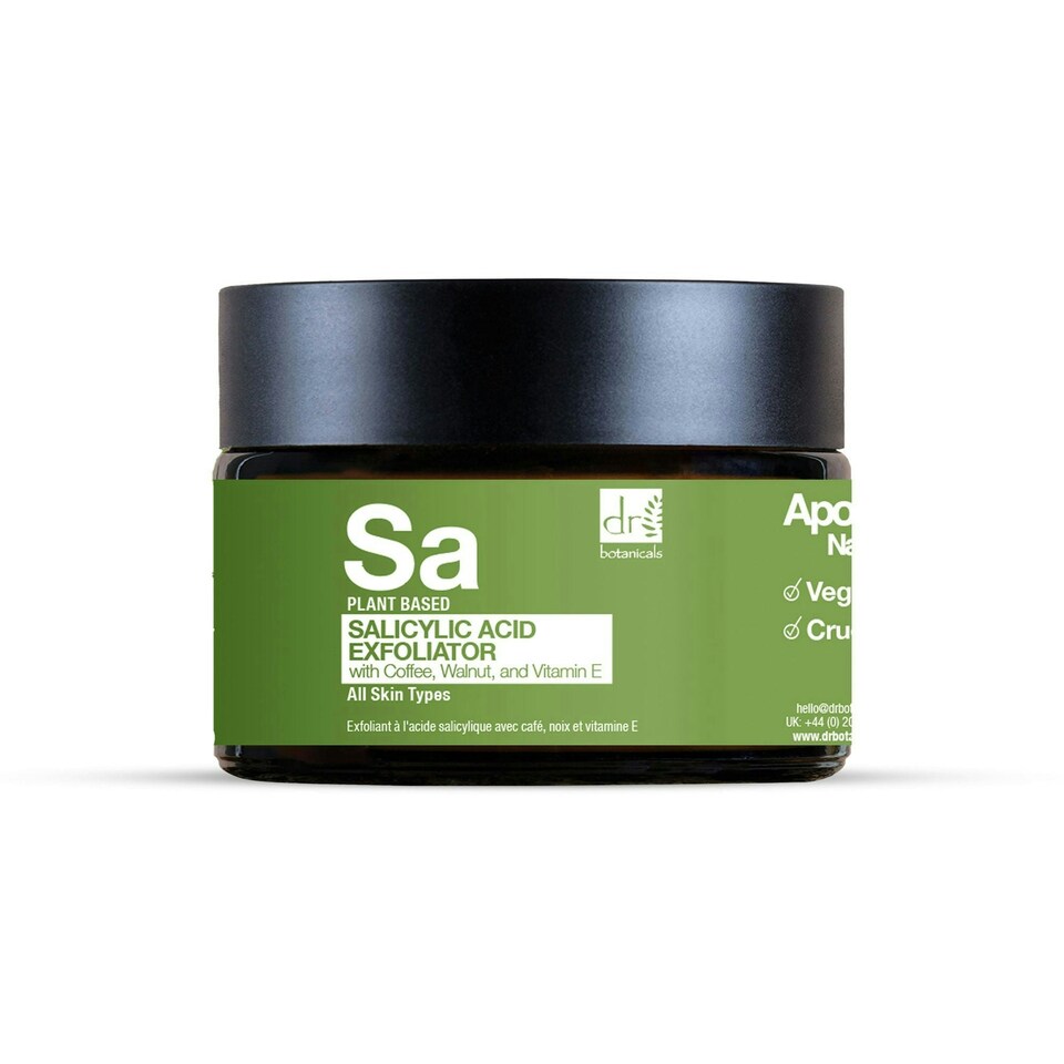 image 1 of Dr Botanicals Salicylic Acid Exfoliator with Coffee, Walnut & Vitamin E 60ml