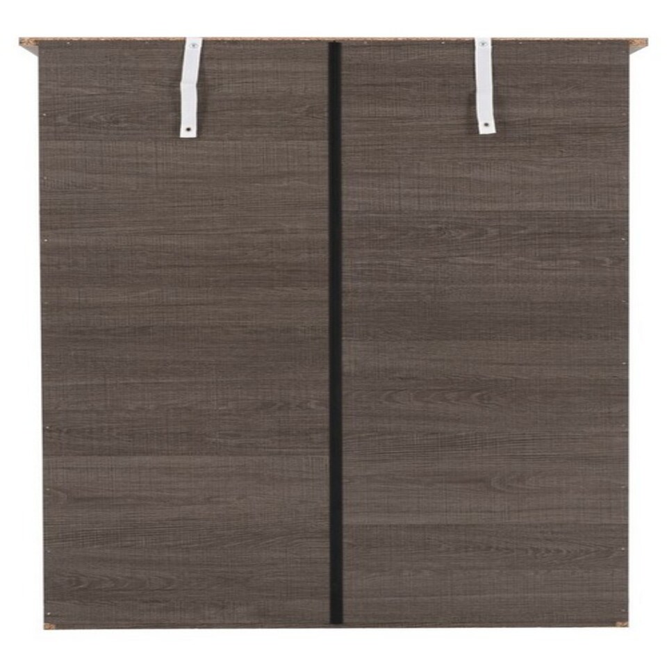 image 1 of Lisbon 3+2 Drawer Chest - L40 x W80.5 x H114 cm - Black Wood Grain