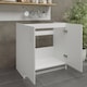 image 3 of JD Greta Kitchen Base Sink Unit 800mm Cabinet With Doors 80cm - White Matt