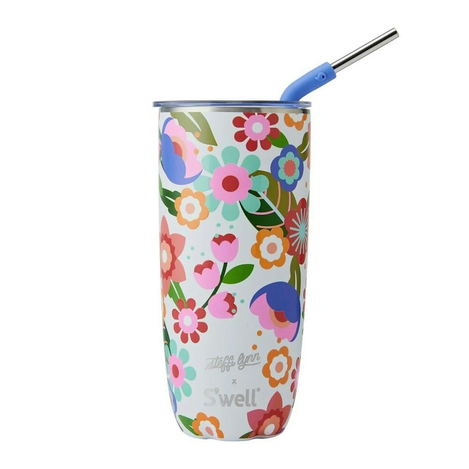 image 1 of S'well Steffi Lynn Tumbler with Straw 700ml | Multi | 1