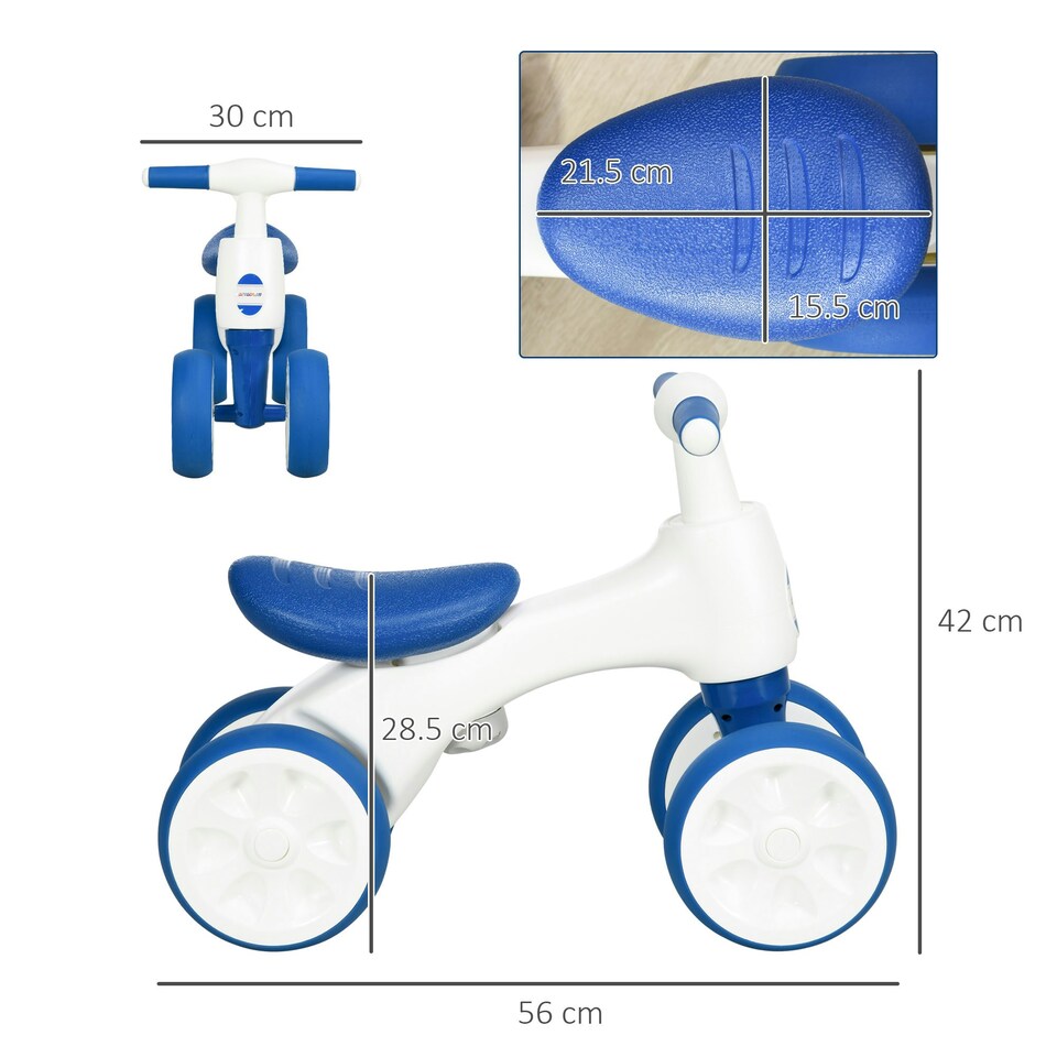 image 1 of AIYAPLAY Baby Balance Bike, for Ages 18-36 Months w/ Anti-Slip Handlebars