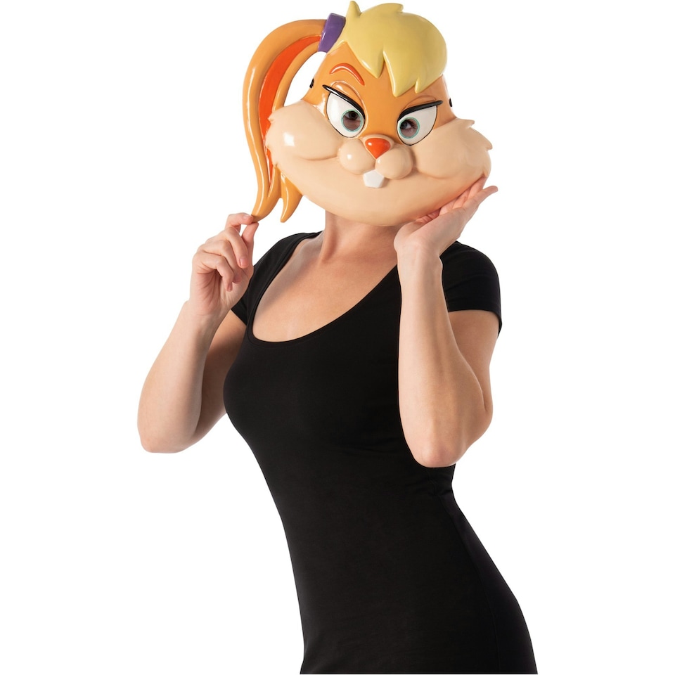 image 1 of Space Jam Lola Bunny Mask - Orange/Yellow - One Size