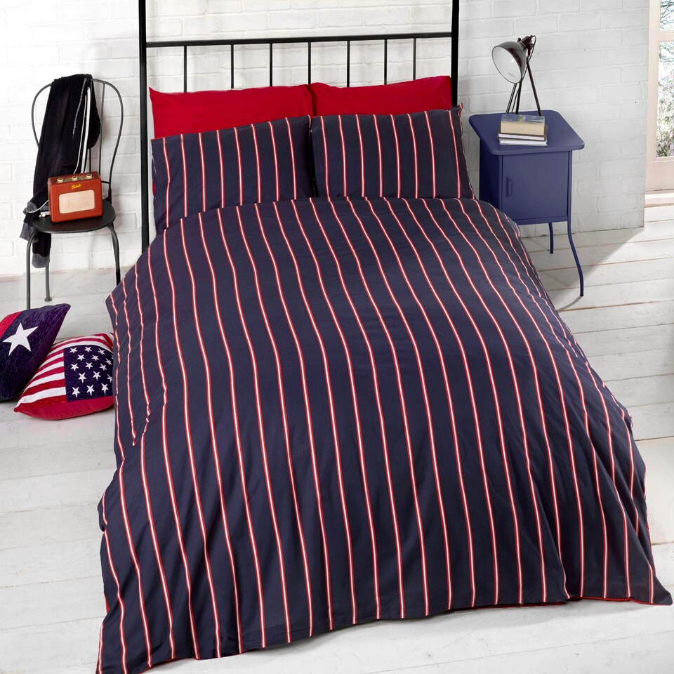 image 1 of Don't Wake Me Up Duvet Cover Set with Pillowcase Blue | King
