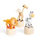 image 1 of Animal Push Ups - Lion, Zebra and Giraffe | Brown | Multicoloured