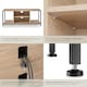 image 5 of TV Stand - lowboard cabinet with 4 compartments, adjustable shelf | Brown | industrial wood light, oak Sonoma | 120 x 40 x 50,50 cm | 1