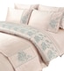 image 3 of Duvet Cover And Pillowcase Set Silver Or Pink Embroided Luxury Design Polyester Bed Linen Silver | Silver | Single