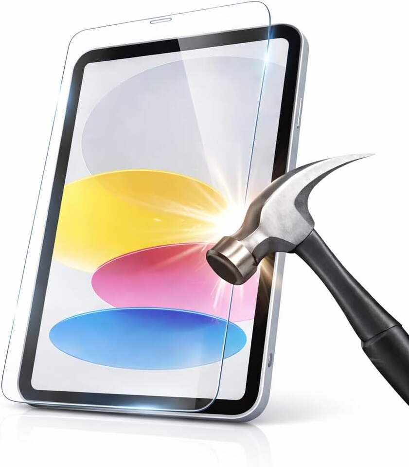 image 1 of KAV Tempered Glass for iPad A16 11th Gen 11 Inch 2025 and iPad 10th Gen 10.9 Inch 2022 High Transparency 9H Anti Scratch HD Clear Bubble Free Easy Install Screen Protector (Pack of 2)