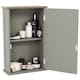 image 9 of Bath Vida Priano 1 Door Mirrored Wall Mounted Bathroom Cabinet, Grey & Oak | Grey | Grey & Oak | 1