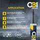image 6 of OB1 Anthracite Multi-Surface Construction Sealant & Adhesive Silicone Pack of 2