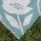 image 2 of Fusion Luna Outdoor Outdoor Rug Duck Egg