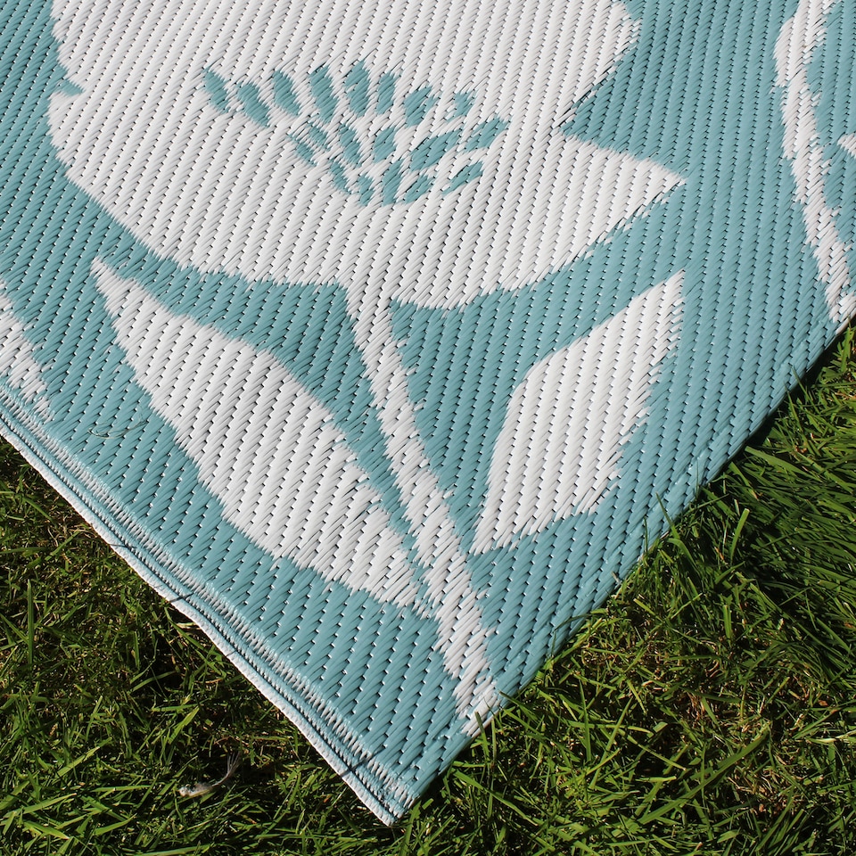 image 1 of Fusion Luna Outdoor Outdoor Rug Duck Egg