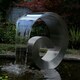 image 3 of Primrose Atlantis Cascading Stainless Steel Water Feature with Lights 65cm