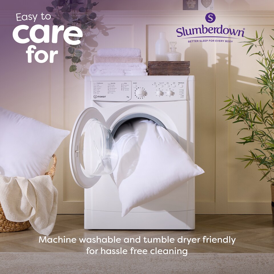 image 1 of Slumberdown Feels Like Down Pillow, Medium Support, 2 Pack