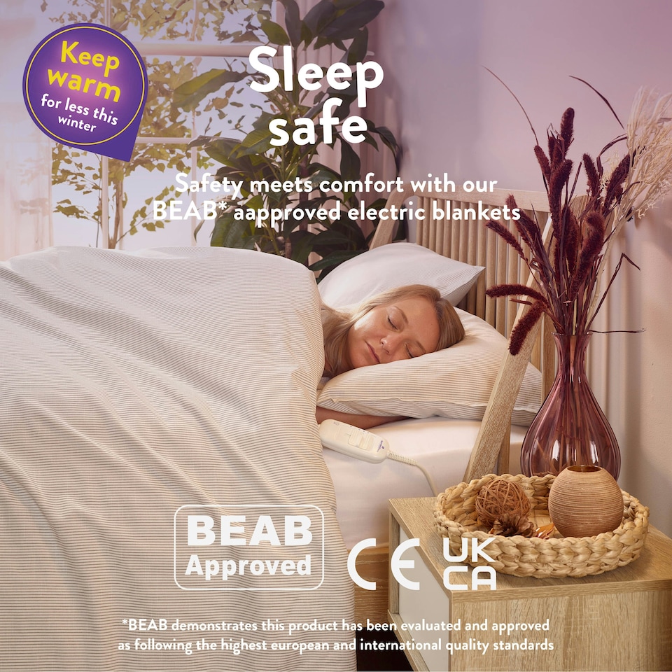 image 1 of Slumberdown Sleepy Nights Electric Blanket, Single