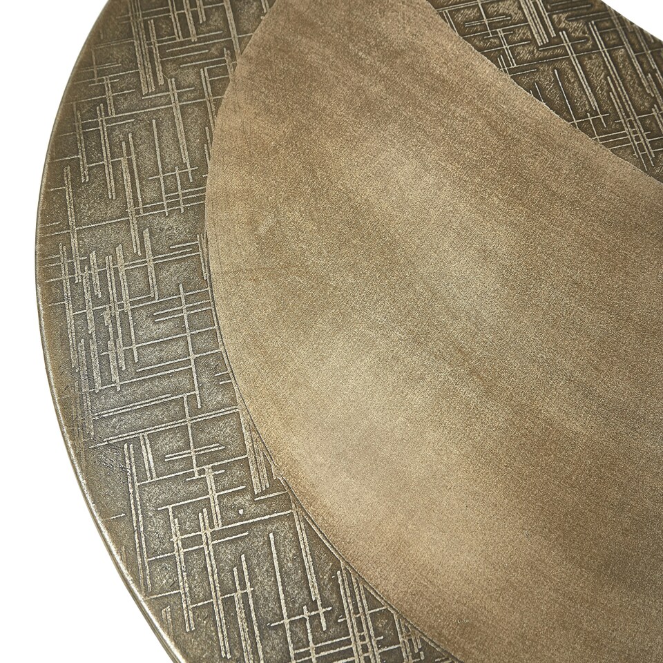 image 1 of Versatile Design Set Of 4 Coffee Tables, Stunning Modern Coffee Tables, Antique Brass Finish Coffee Tables Gold