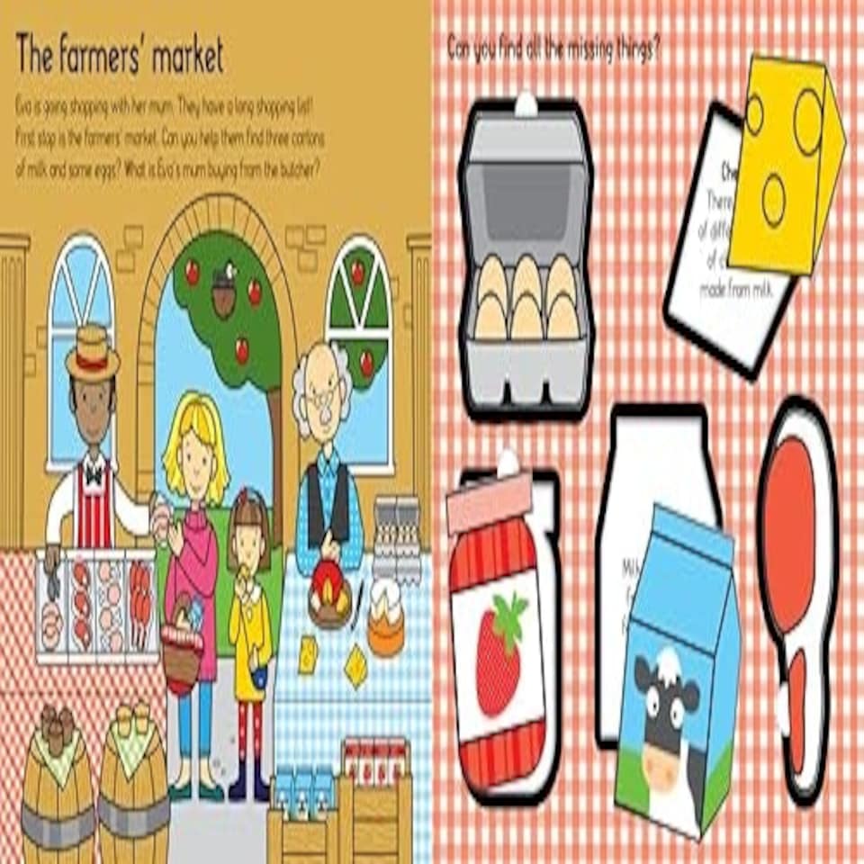 image 1 of Let's Pretend Play Shop - BOARDBOOK - 18D Kids Activity & Sticker - Priddy Macmillan (MDL) - 9781783414550