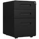 image 1 of Vinsetto Lockable File Cabinet with 3 Drawers, Vertical Office Drawer for A4, Letter, Legal Size, Anti-tilt Design, Pre-Assembled Body, Black