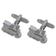 image 1 of Train Cufflinks - Onyx Art CK98