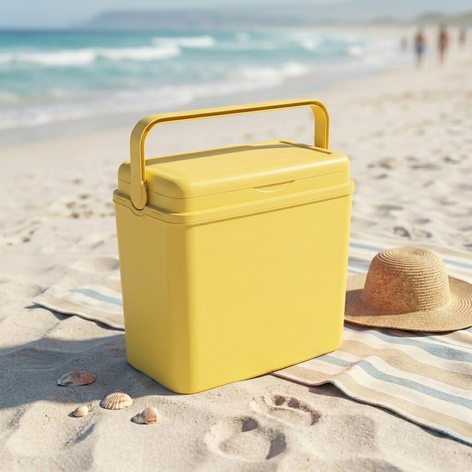 image 1 of Large 24L Pastel Coloured Cooler Box
