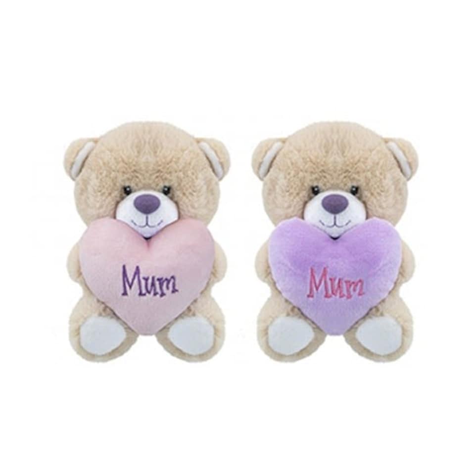 Assorted Mum Teddy Bear with Heart Soft Toy