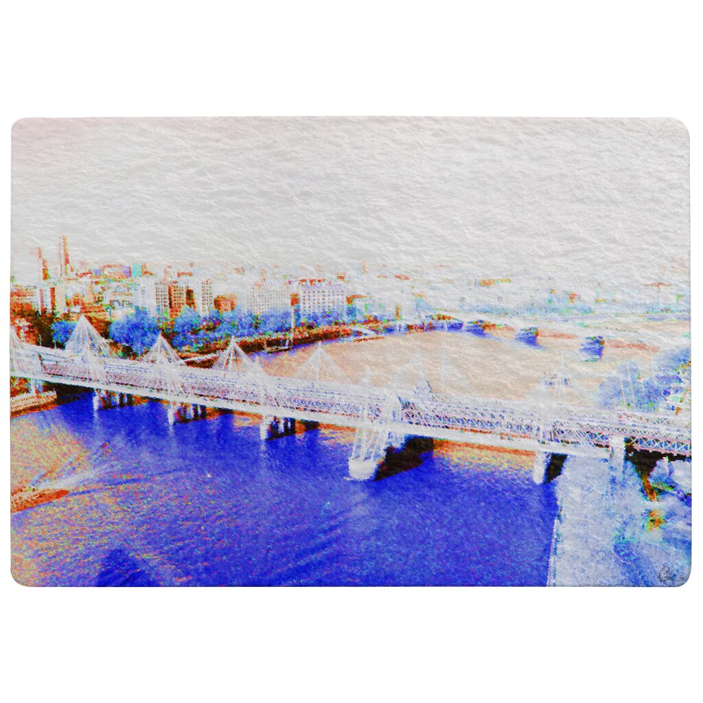 London Eye Veiw Blue Rug | Multi - Tesco Groceries
