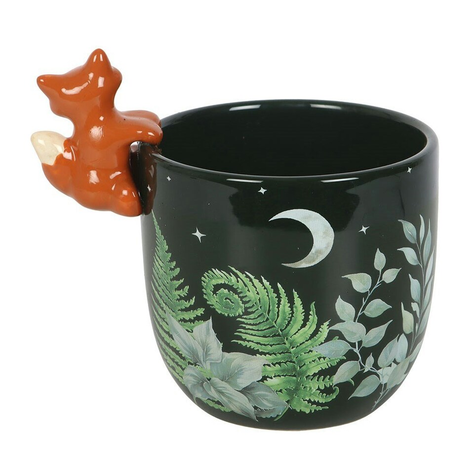 image 1 of Something Different Forest Fox Plant Pot - Green - One Size