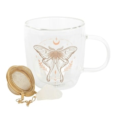 Something Different Luna Moth Double-Walled Mug Set - Multicoloured - One Size
