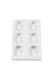 image 2 of White Rectangular Plastic Palette With 6 Deep Mixing Wells