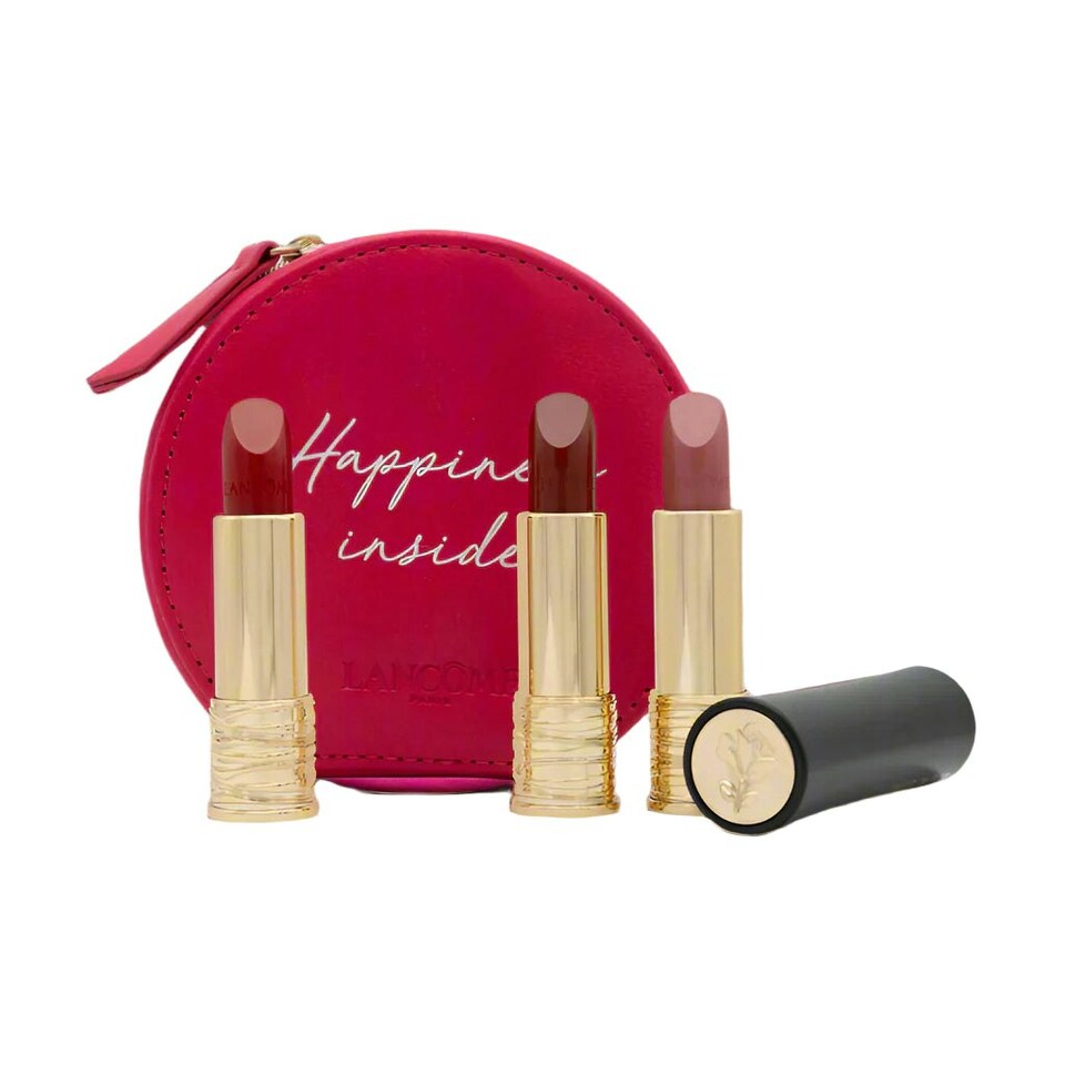 image 1 of Lancome L'Absolu Rouge Shaping Cream Lipstick Gift Set - 3 Lipsticks Pink