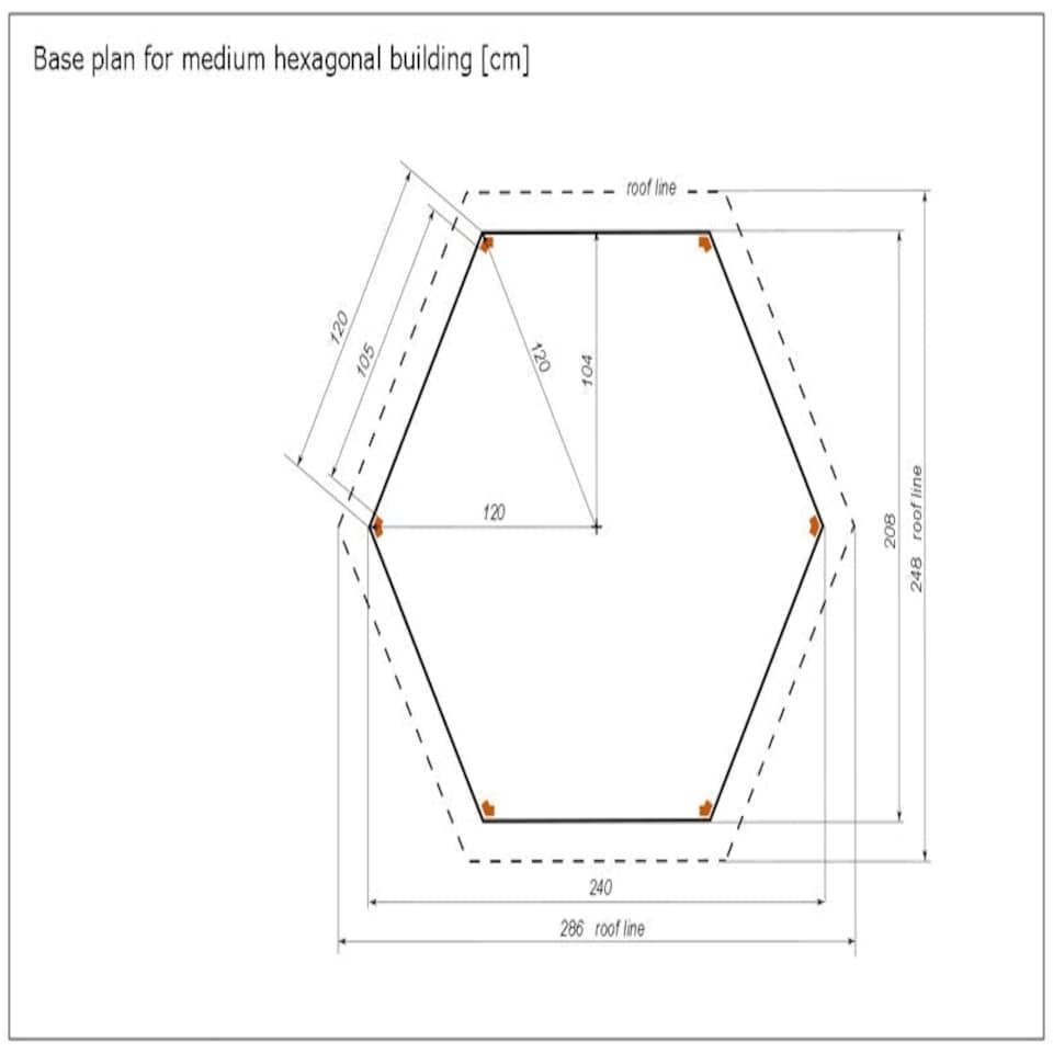 image 1 of Winchester Medium Tiled Gazebo - Pressure Treated Timber - L240 x W240 x H300 cm