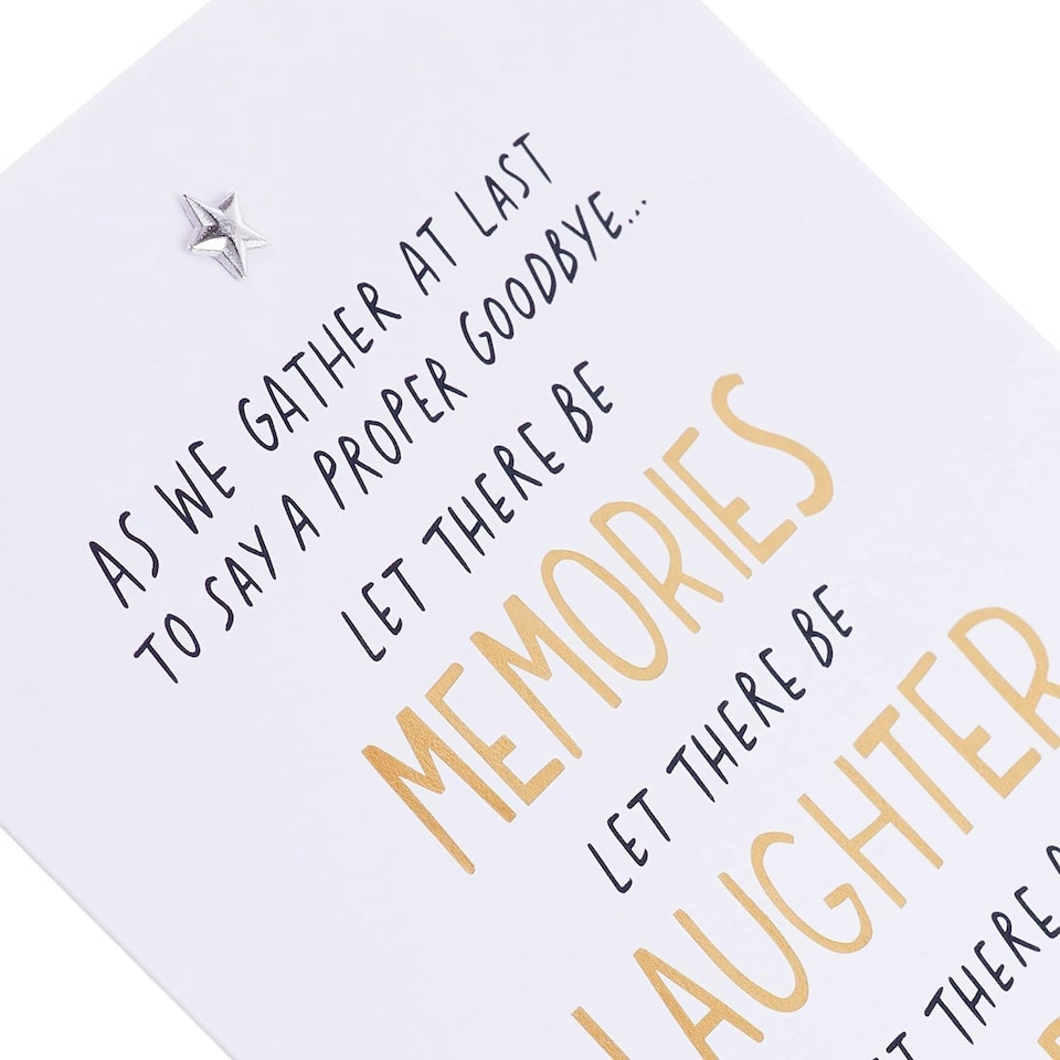 image 1 of Contemporary Text Based Design with Sentimental Message Sympathy Card