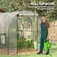 image 4 of Outsunny 3 x 2 x 2m Polytunnel Greenhouse with Door, Windows, Steel Frame